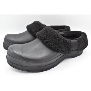 Hunter Original Mens Size 10 Play Sherpa Insulated Black Slip On Clogs Shoes